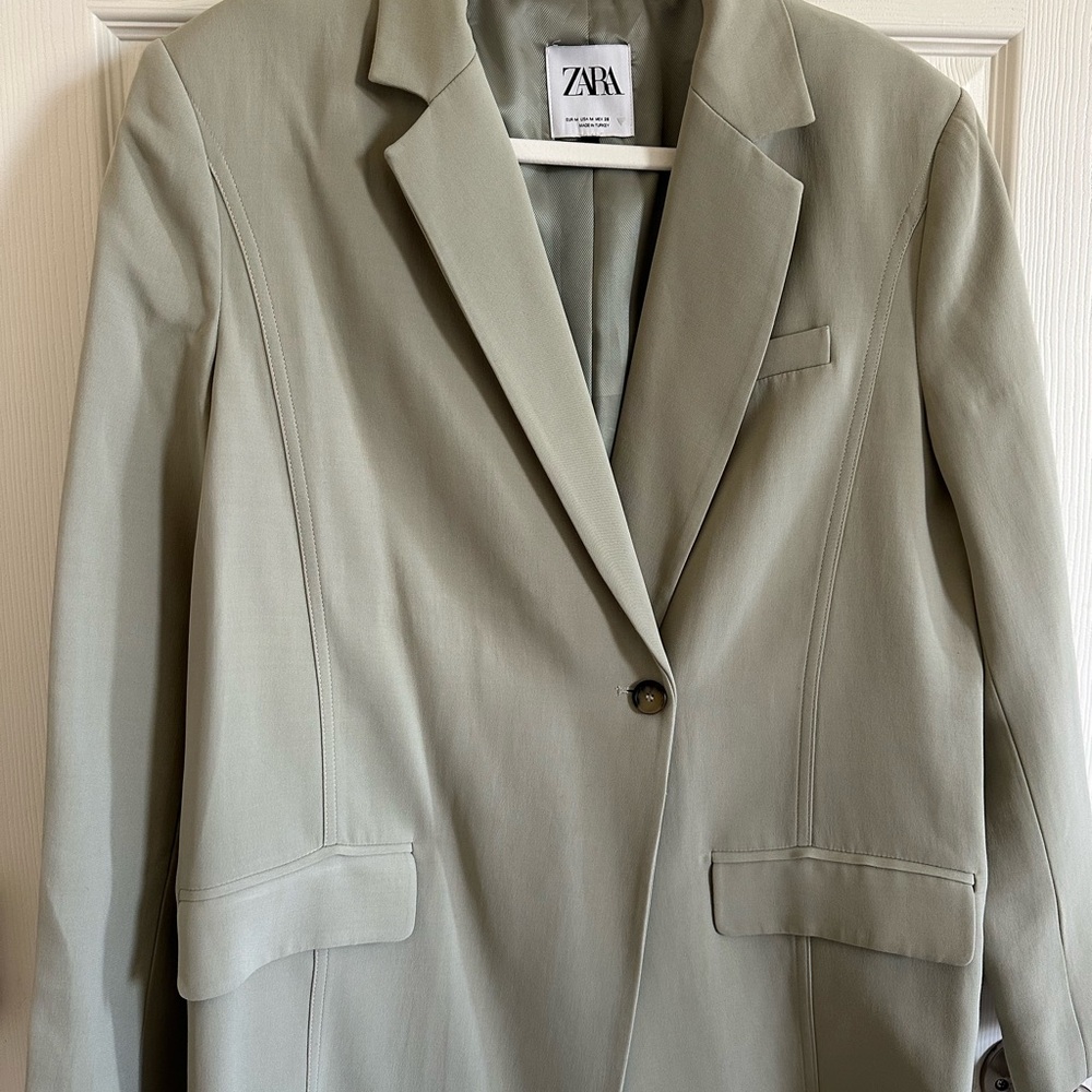 Zara Sage Green Jacket